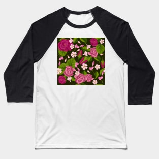 pattern of roses Baseball T-Shirt